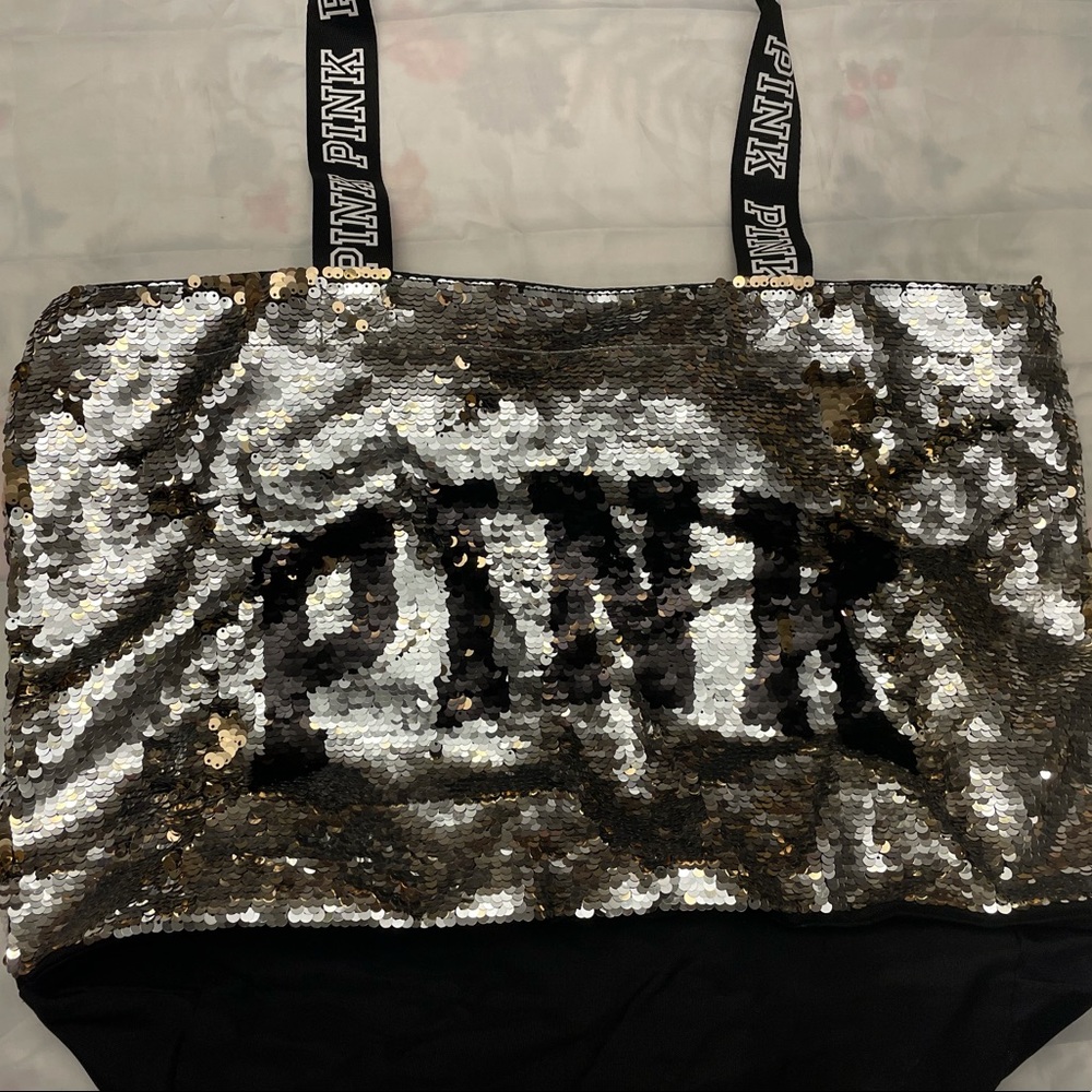 large pink tote bag